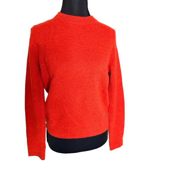 COS Sweaters - COS Vibrant Orange/Red Crew Neck cashmere Sweater xs